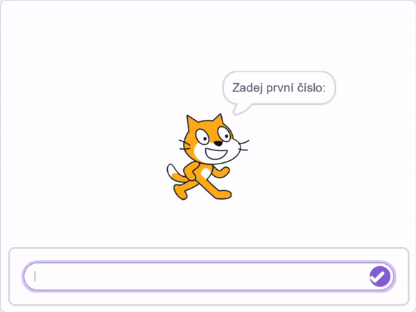 Mačičák hlási Infinity - Scratch
