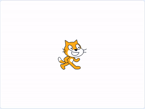 Mačičák hovorí, že je podmienka splnená - Scratch