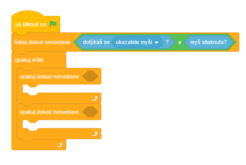 Hlavný cyklus hry na babu - Scratch - Scratch