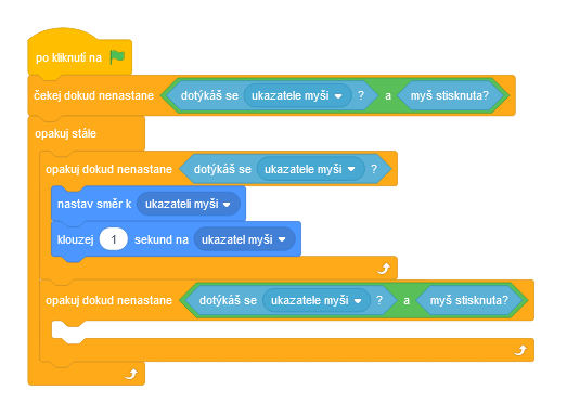 Telo prvého podcykla - Scratch - Scratch