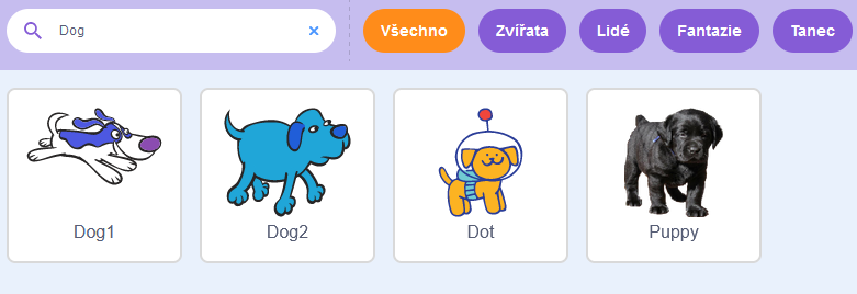 Knižnica Scratch našla Dog - Scratch - Scratch