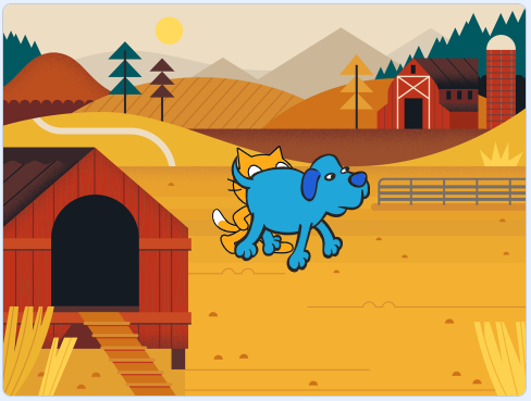 Zmenená scéna - Scratch - Scratch