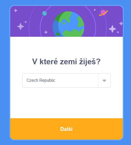 Zvolíme krajinu, kde žijeme - Scratch