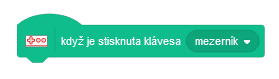 Blok detekujúci stlačenie klávesu  - Scratch - Scratch