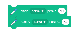 Blok zmeň/nastav položku pera o/na - Scratch - Scratch