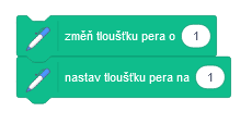 Bloky zmeň a nastav hrúbku pera - Scratch - Scratch