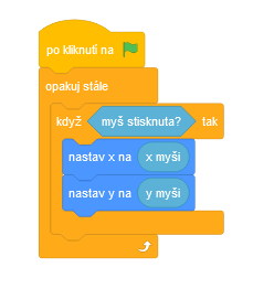 Podmienka v programe s telom - Scratch - Scratch