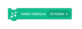 Blok nastav nástroj - Scratch - Scratch