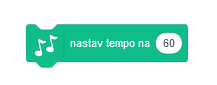 Blok nastav tempo - Scratch - Scratch