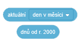 Bloky na prácu s dátumom - Scratch - Scratch