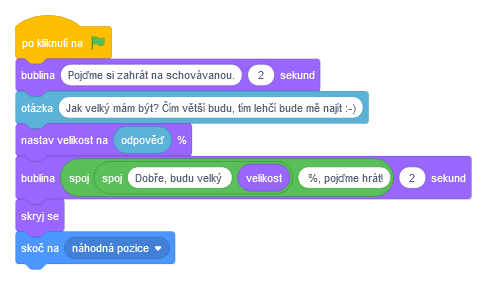 Mačičák sa schoval - Scratch - Scratch