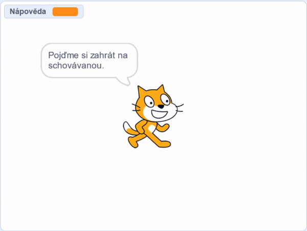 Mačičák hrá na schovávačku - Scratch - Scratch