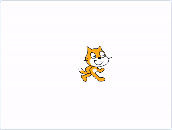 Mačičák chodí preč a zdravie - Scratch
