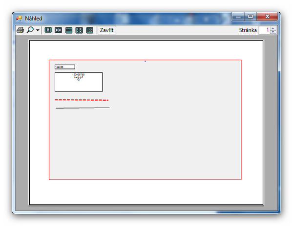 výstup tlače - Okenné aplikácie v C # .NET vo Windows Forms