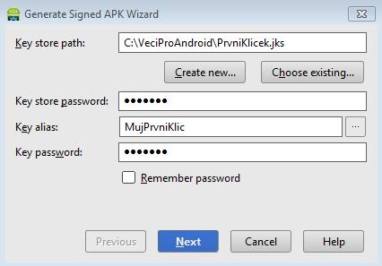 Potvrdenie vygenerovanie APK - Programovanie Android aplikácií v Jave
