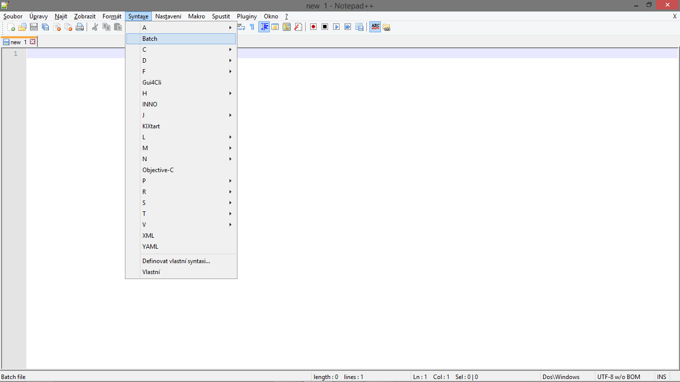 Notepad ++ - Príkazový riadok a dávkové súbory
