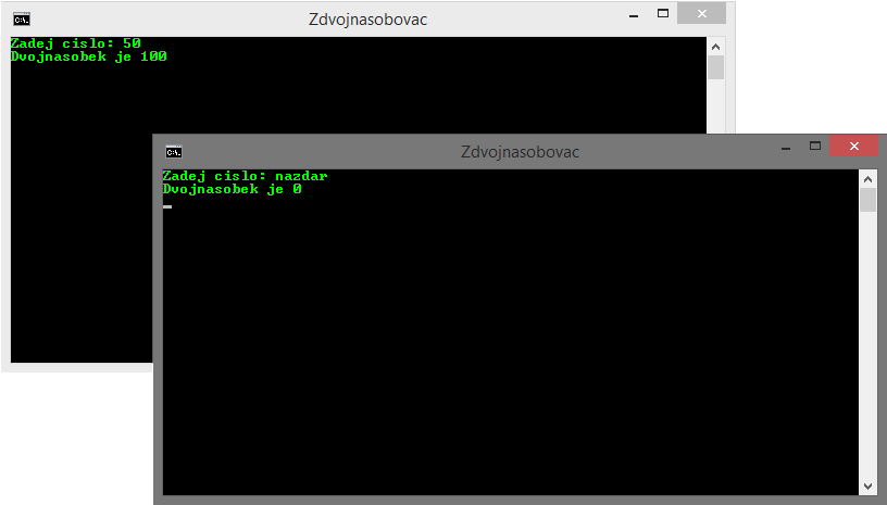 Zdvojnásobovač v Batch - Príkazový riadok a dávkové súbory
