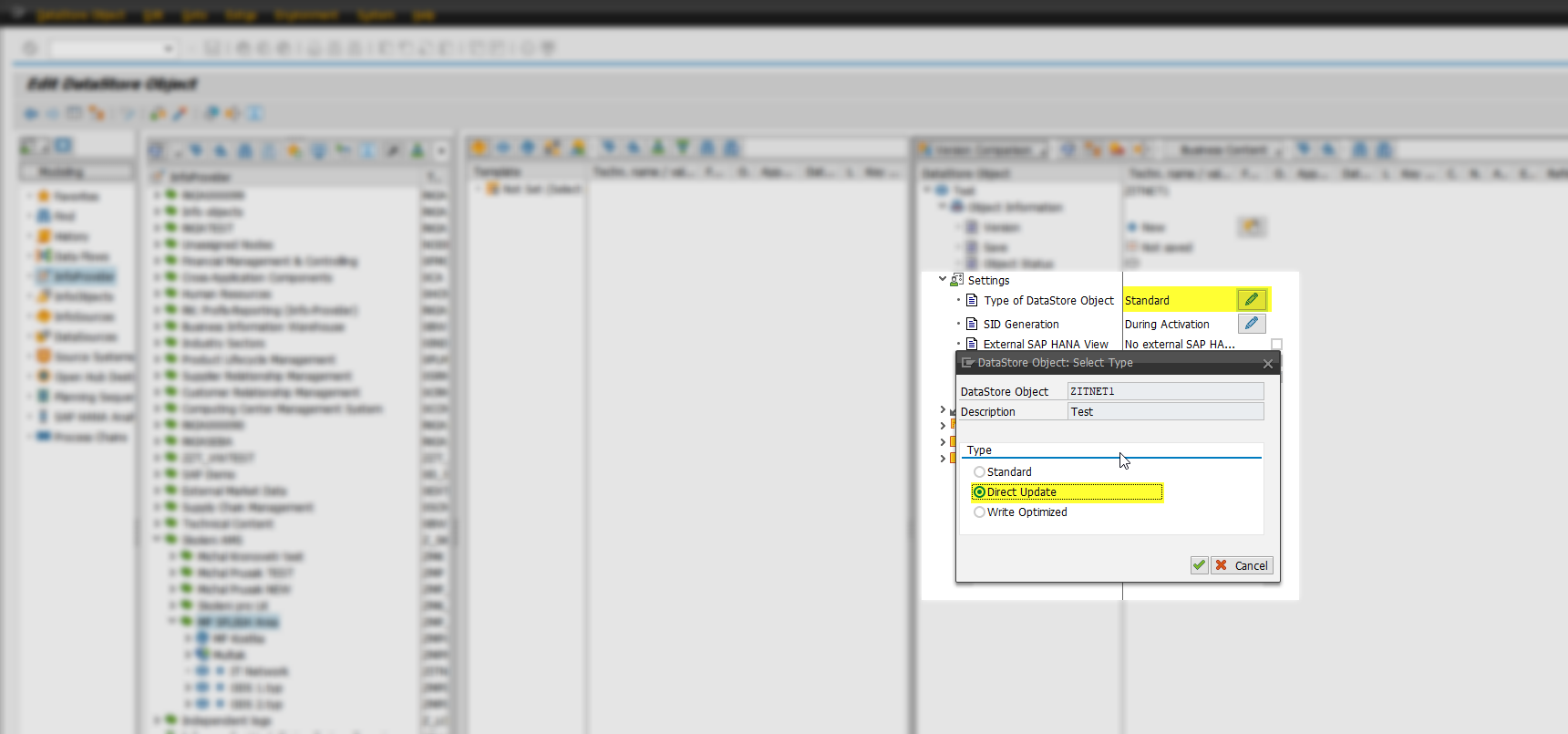 Modelovanie DSO v SAP - Sap
