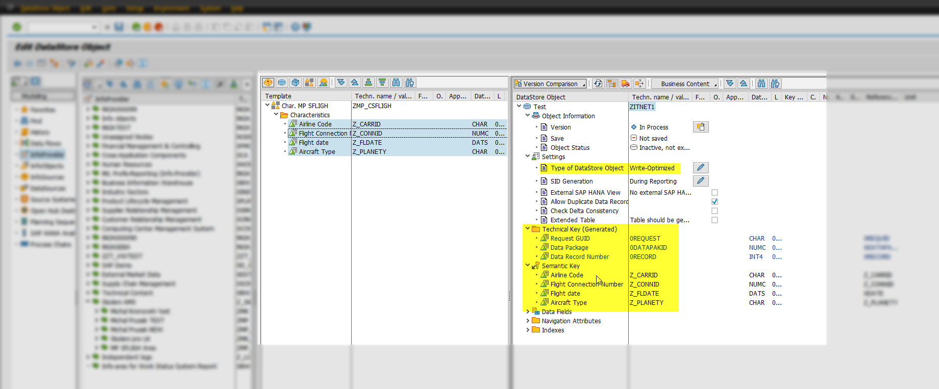 modelovanie DSO - Sap