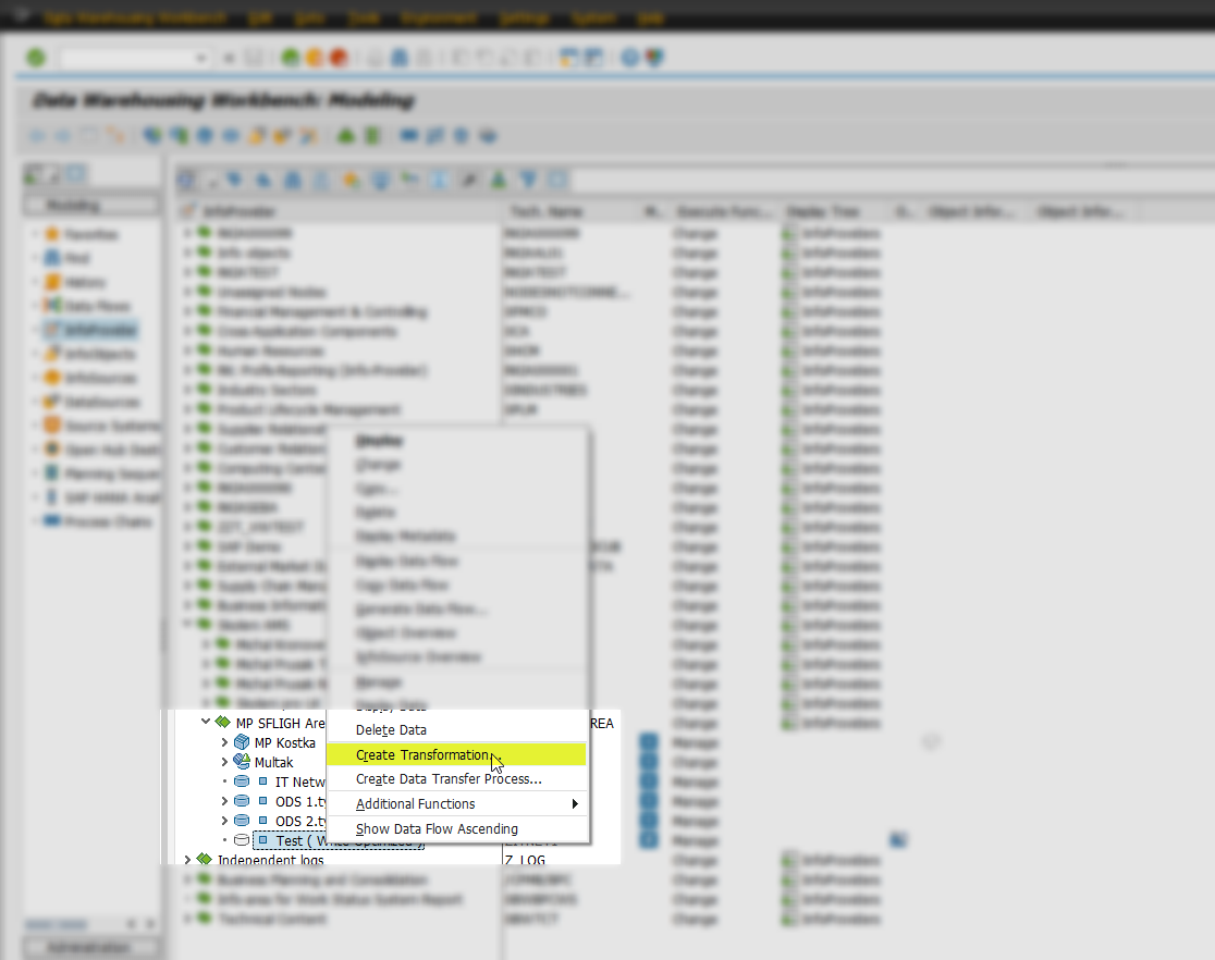 Transformácia v SAP - Sap