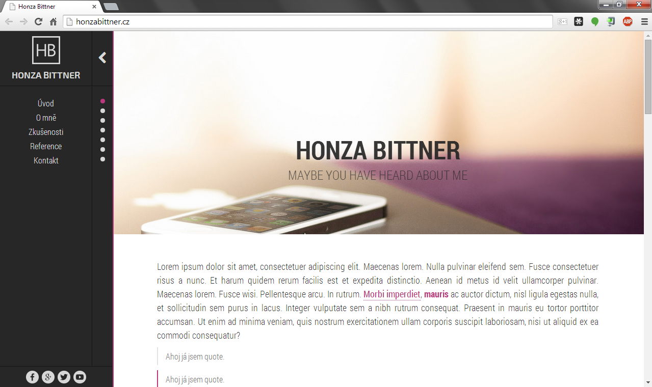 Moderné a profesionálne webové portfólio - Moderné a profesionálne webové portfólio