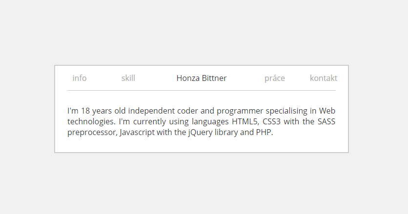 Jednoduchá webová vizitka v SASS - Moderné a profesionálne webové portfólio