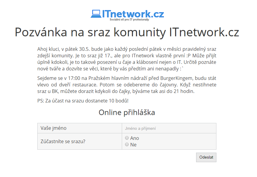 Pozvánka na komunitné zraz v SASS - Moderné a profesionálne webové portfólio