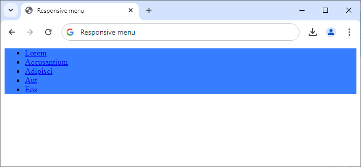 Menu sme zafarbili a nechali automaticky nastavovať výšku - Responzívny webdesign