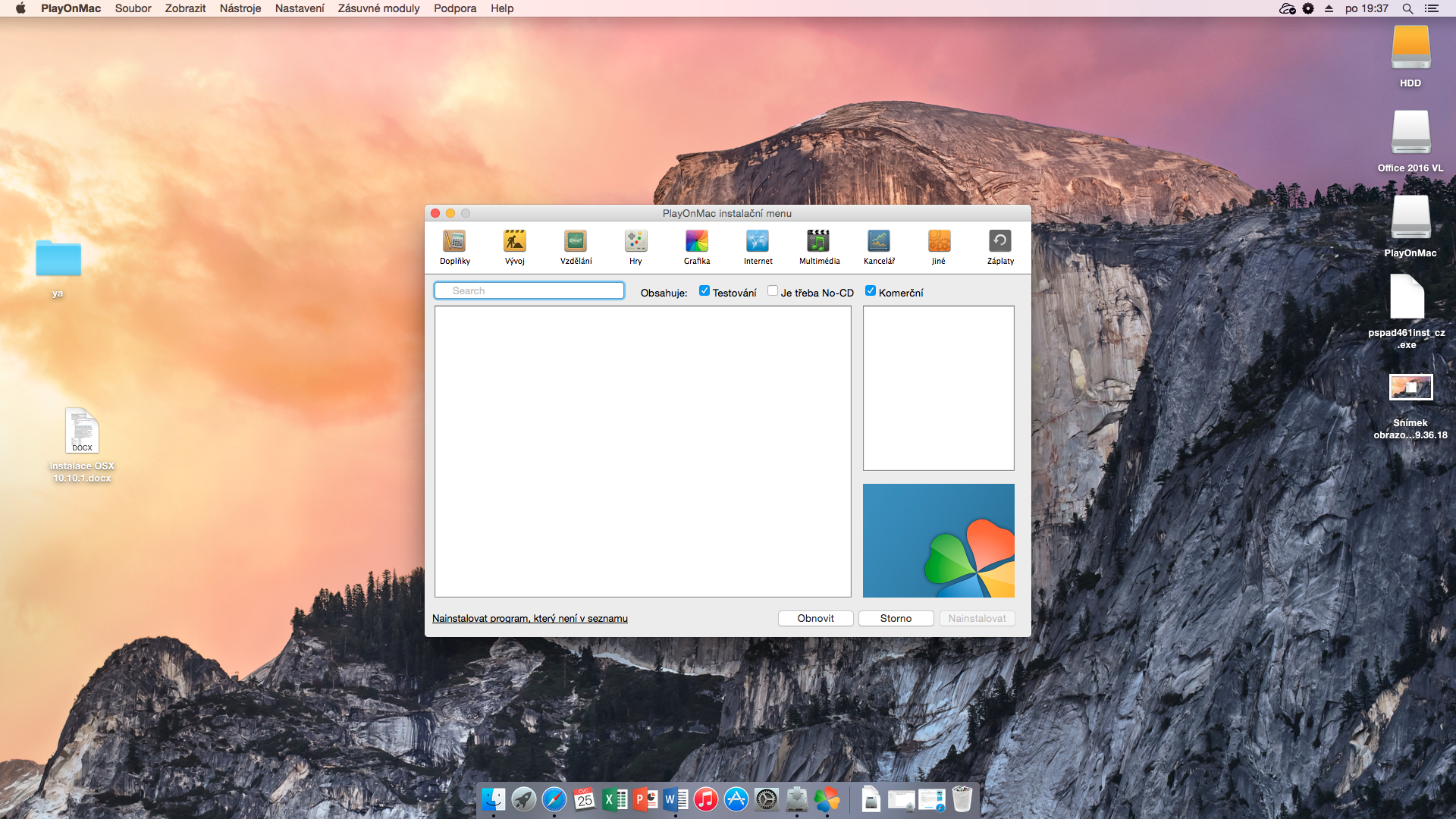 Inštalácia Windows aplikácií na Hackintosh – Výber programu - Softvér
