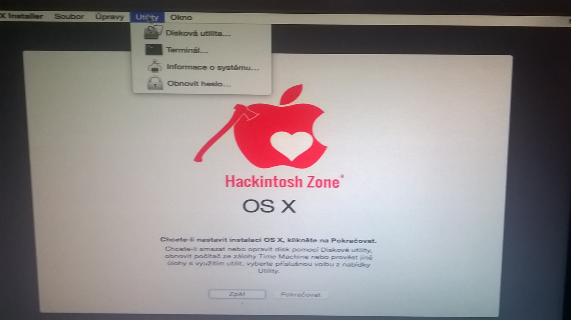 Hackintosh – výber diskové utility - Softvér