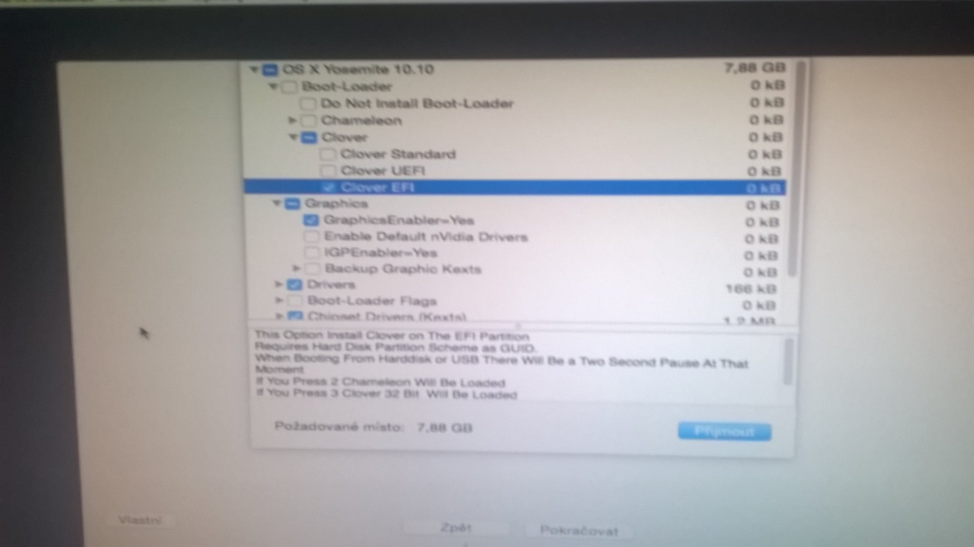 Hackintosh – výber disku - Softvér