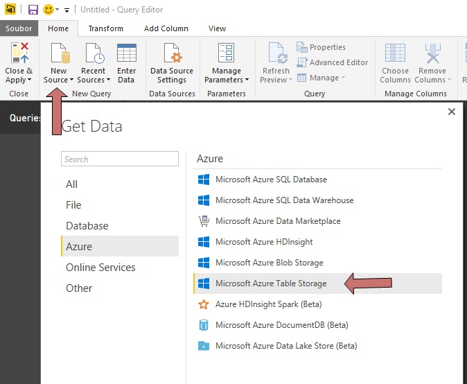 Power Bi – dáta set from Table Storage on AZURE –2 - Microsoft Azure a IoT