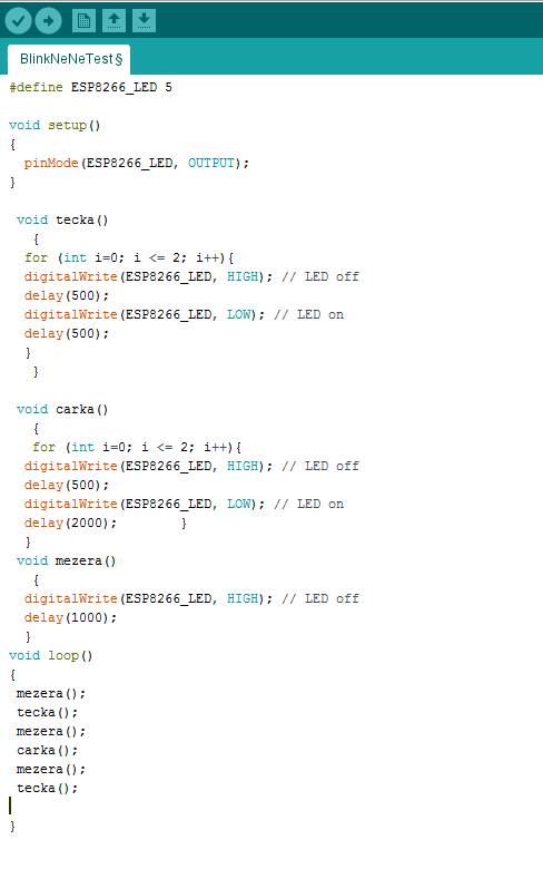 Prvý kód pre ESP 8266 - Microsoft Azure a IoT