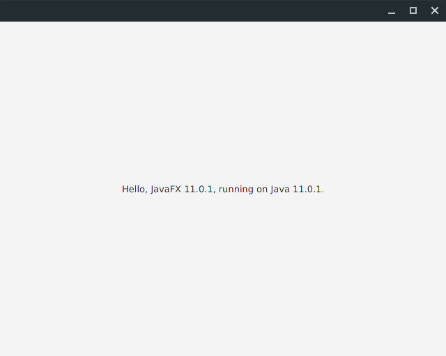 Výsledok zkompilovaného programu - Okenné aplikácie v Java FX