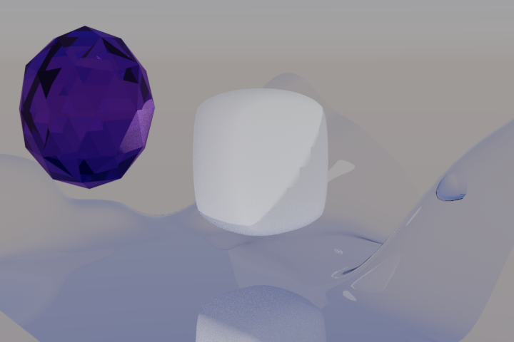 štartové scéna - Blender