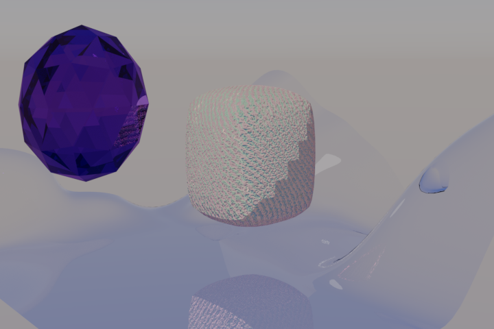 Render deformácie povrchu - Blender