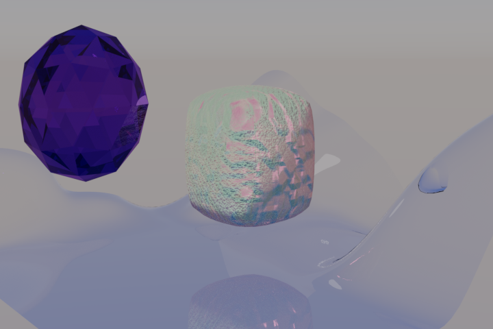 Render deformácie povrchu - Blender