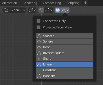 Lineárne spojené manipulácia - Blender