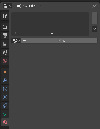 nový materiál - Blender