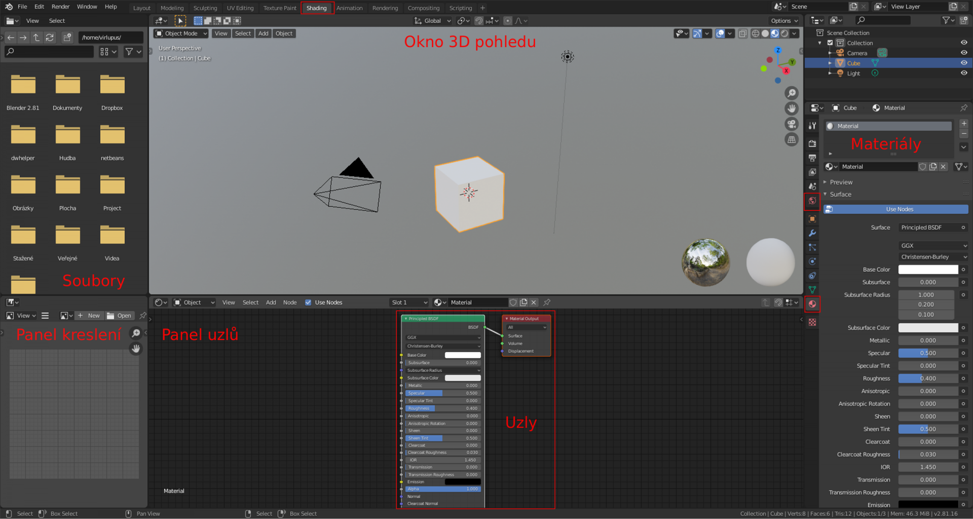 shader editor - Blender