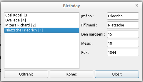 Editácia osoby v C ++