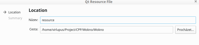 Súbor resource v Qt Creator - Qt - Okenné / formulárové aplikácie v C ++