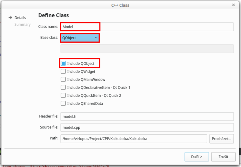 Vytvorenie modelu v Qt aplikácii v C ++ - Qt - Okenné / formulárové aplikácie v C ++
