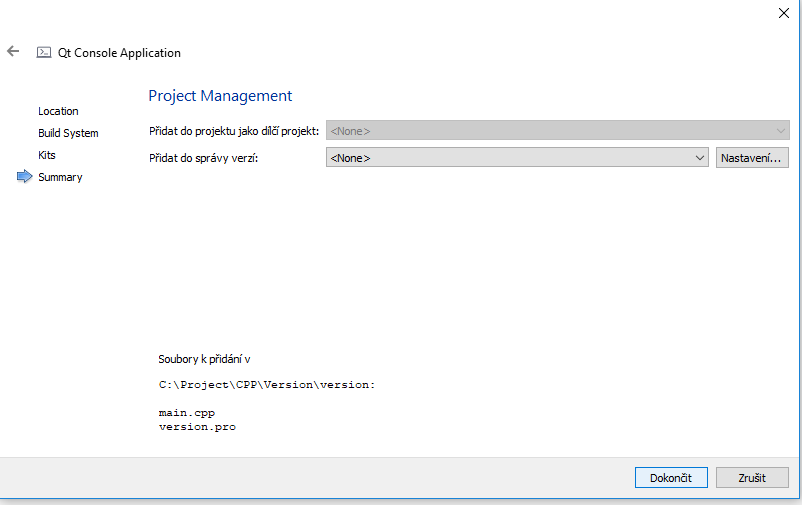 Správa verzií v Qt Creatora pre C ++ - Qt - Okenné / formulárové aplikácie v C ++