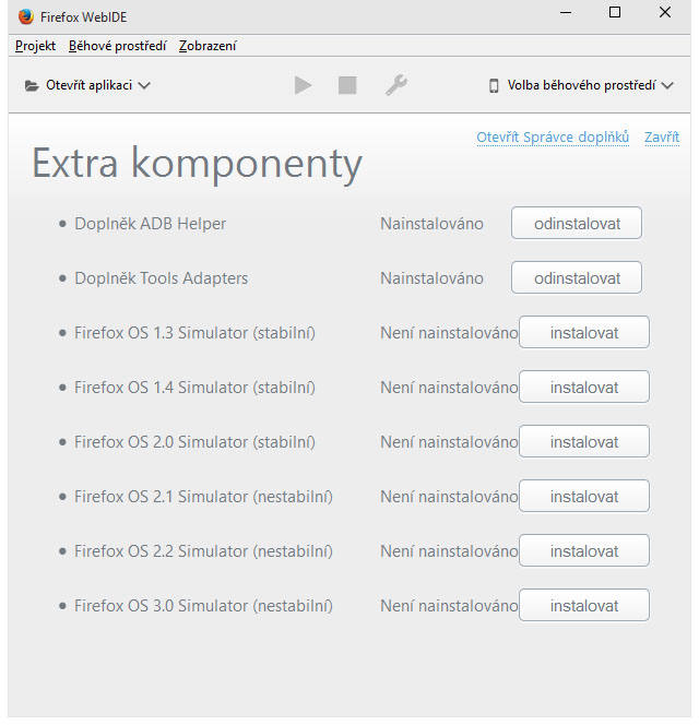 Ďalšie vývojové nástroje pre tvorbu aplikácií