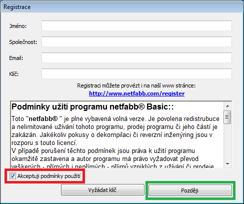 Formulár pred spustením - 3D tlač