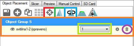 Repetier Host – menu - 3D tlač