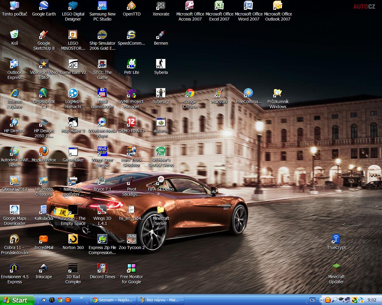 Má vlastnú plocha na Win. XP - História Windows