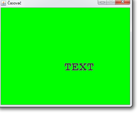 Pohyb objektov v Java Swing pomocou Timeru - Tvorba hier v Java Swing