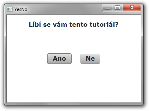 Screeshot JavaFX aplikácie - Okenné aplikácie v Java FX